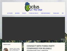 Tablet Screenshot of cactusontheblue.com